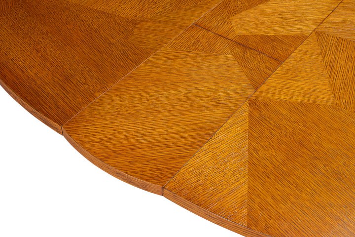 Giselle Jupe Extendable Wooden Dining Table-Dining Tables-Sarreid-LOOMLAN