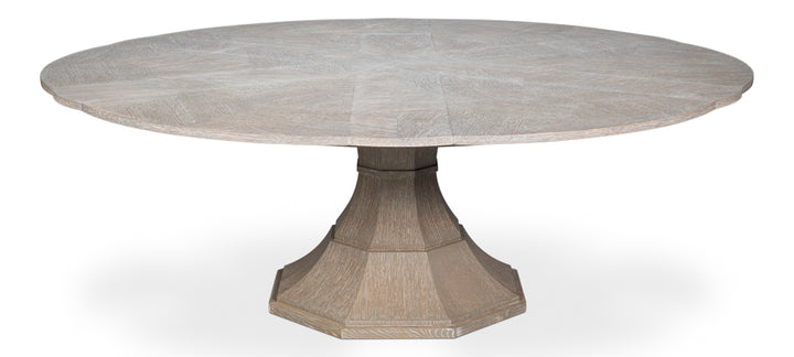 Giselle Jupe Extendable Wooden Dining Table-Dining Tables-Sarreid-LOOMLAN