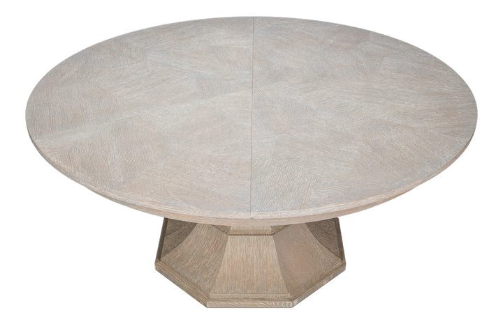 Giselle Jupe Extendable Wooden Dining Table-Dining Tables-Sarreid-LOOMLAN