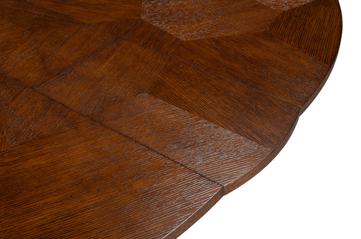 Giselle Jupe Extendable Wooden Dining Table-Dining Tables-Sarreid-LOOMLAN