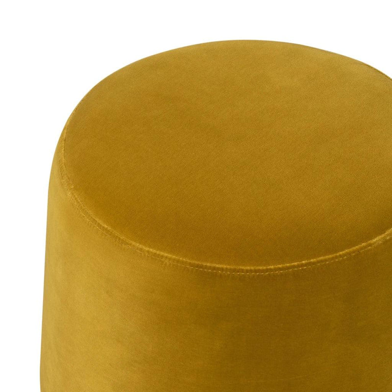 Giselle Performance Fabric Round Ottoman-Ottomans-LH Imports-LOOMLAN