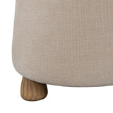 Giselle Performance Fabric Round Ottoman-Ottomans-LH Imports-LOOMLAN