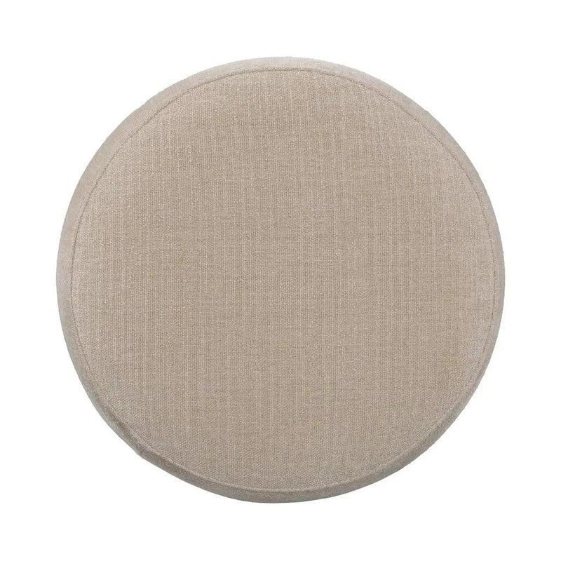 Giselle Polyester Upholstered Round Ottoman