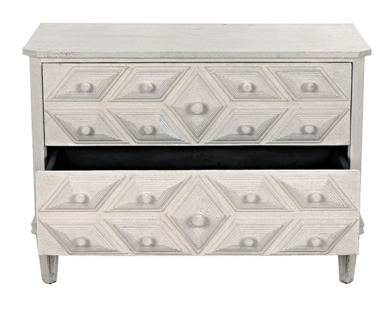 Giza Wood White Dresser-Dressers-Noir-LOOMLAN