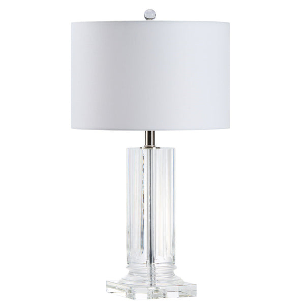 Glacier Crystal Clear Table Lamp