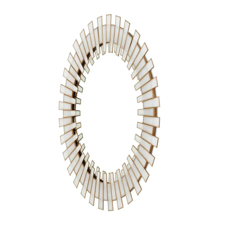 Glasdele Round Mirror - LOOMLAN - Currey & Co - Wall Mirrors