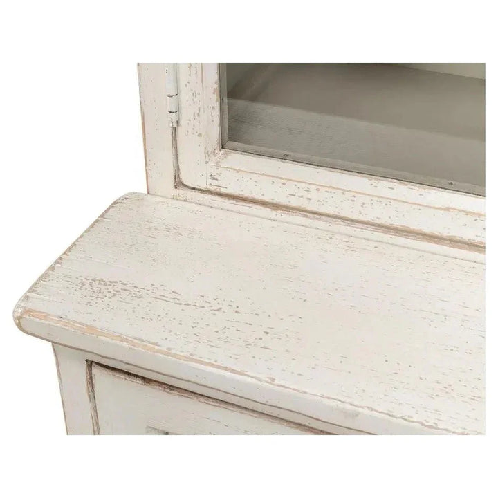 Glass Front Double Curio Bookcase Cabinets - LOOMLAN - Sarreid - Buffets & Curios