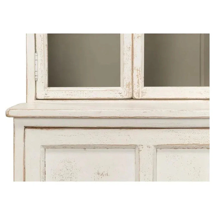 Glass Front Double Curio Bookcase Cabinets - LOOMLAN - Sarreid - Buffets & Curios