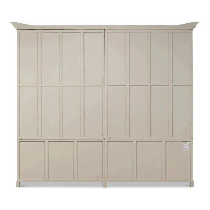 Glass Front Double Curio Bookcase Cabinets - LOOMLAN - Sarreid - Buffets & Curios