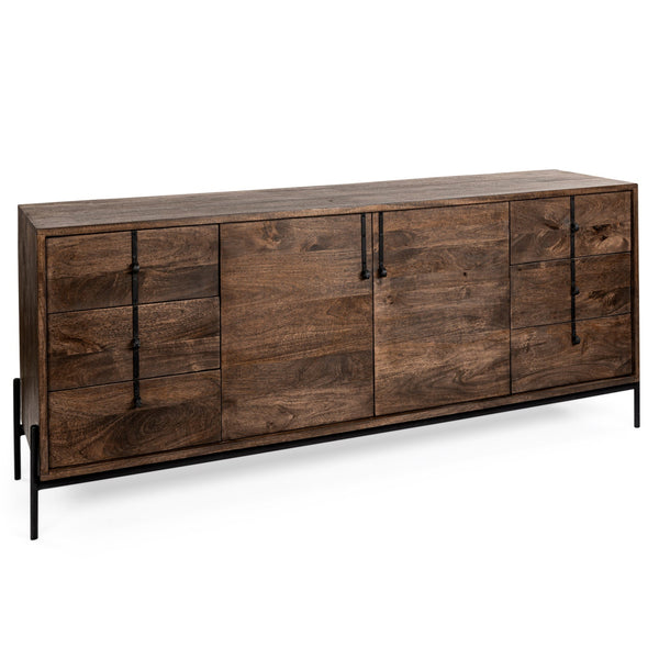 Glenn Six Drawers Wood Sideboard