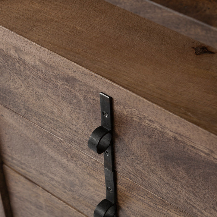 Glenn Three Drawers Wooden Office Desk-Home Office Desks-Mercana-LOOMLAN