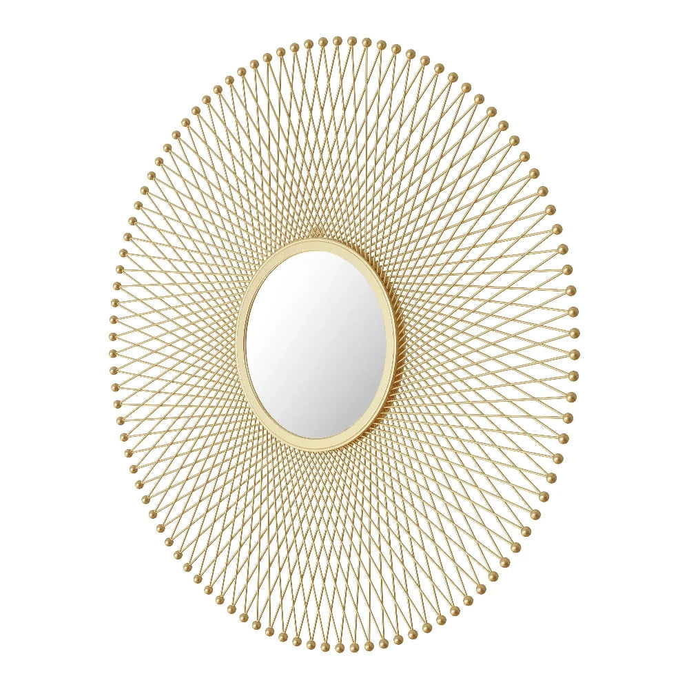 Glow Round Mirror Gold