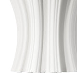 Godet Modern Design White Porcelain Vase-Vases & Jars-Currey & Co-LOOMLAN