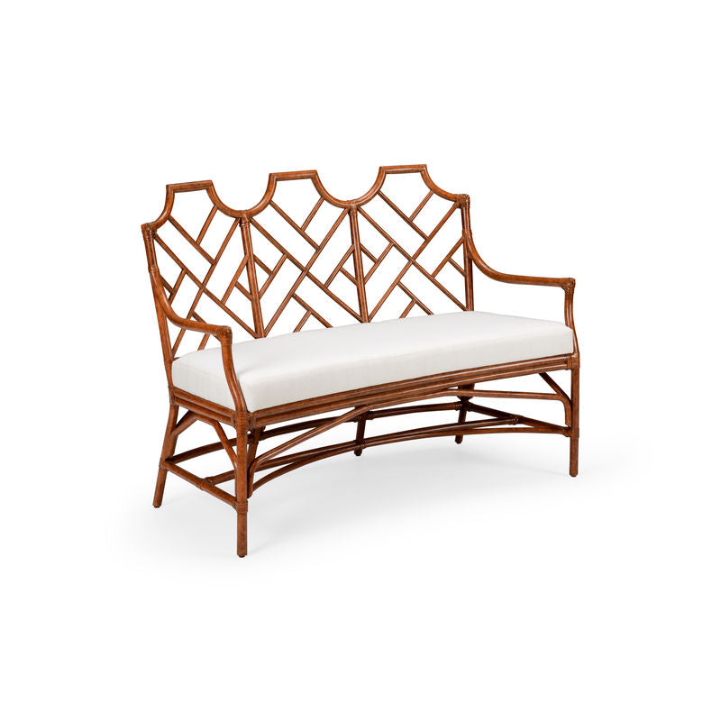 Godwin Rattan Made Bedroom Bench-Bedroom Benches-Chelsea House-Brown-LOOMLAN