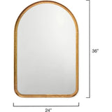 Gold Arch Wall Mirror