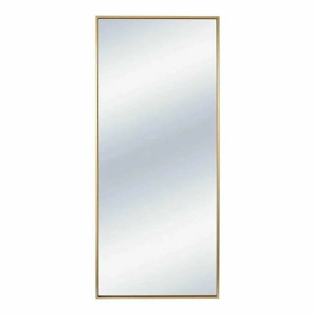 Gold Floor Mirror Leaner Style Gold Iron