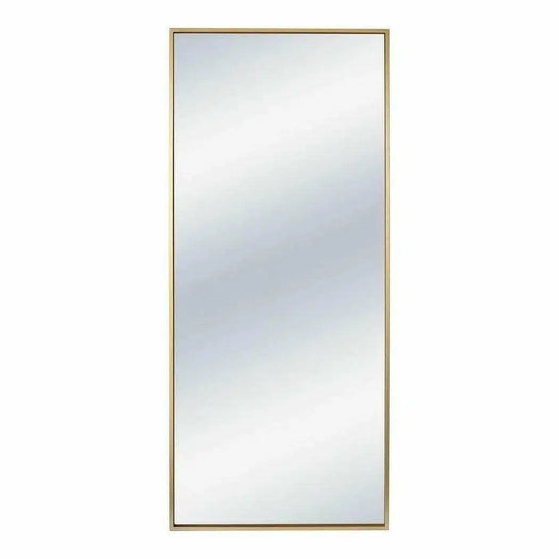 Gold Floor Mirror Leaner Style Gold Iron