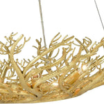 Gold Gilt Sea Fan Bowl Chandelier Aviva Stan Collection