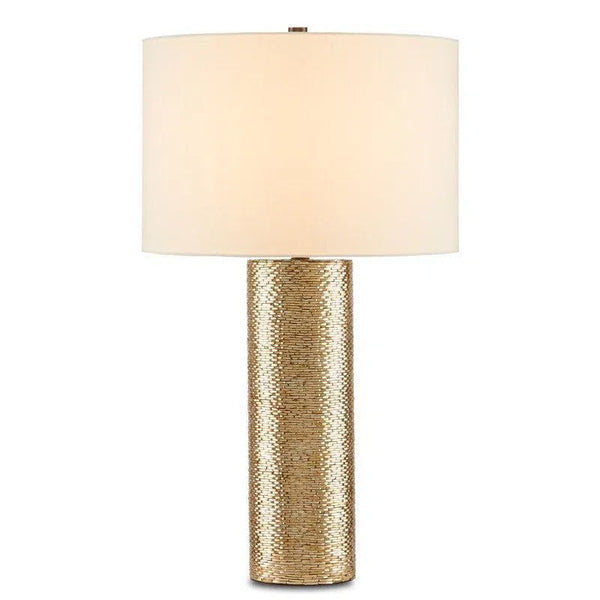 Gold Glimmer Gold Table Lamp Table Lamps LOOMLAN By Currey & Co