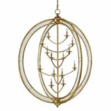 Gold Granello Antique Aphrodite Orb Chandelier