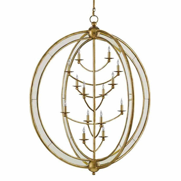 Gold Granello Antique Aphrodite Orb Chandelier Chandeliers LOOMLAN By Currey & Co