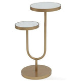 Gold High Low Scatter Accent Table Side Tables LOOMLAN By Bassett Mirror