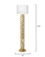 Gold Iron Firenze Floor Lamp Floor Lamps LOOMLAN By Jamie Young