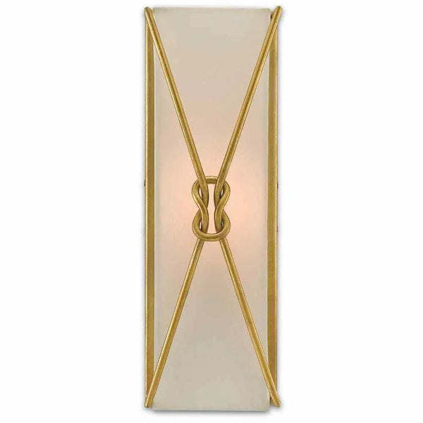 Gold Leaf Ariadne Large Wall Sconce Wall Sconces LOOMLAN By Currey & Co