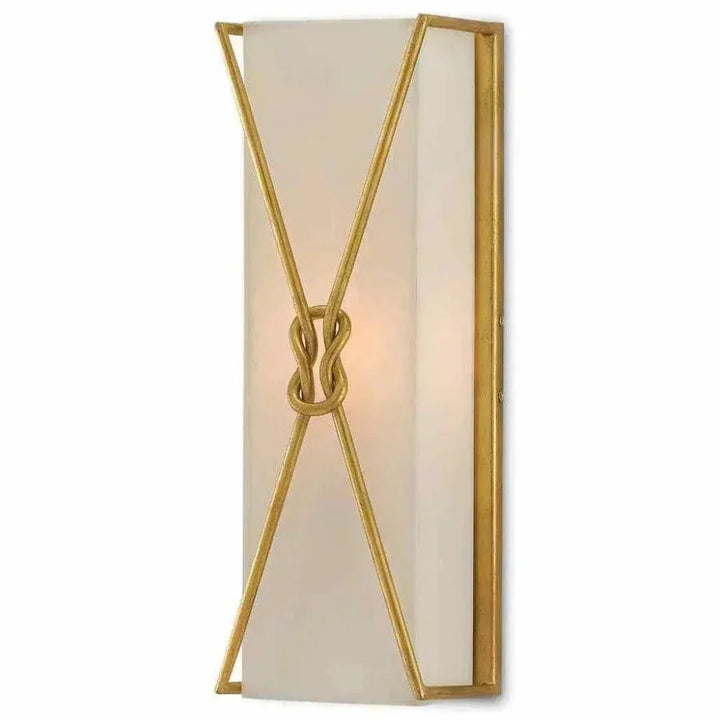 Gold Leaf Ariadne Large Wall Sconce - LOOMLAN - Currey & Co - Wall Sconces