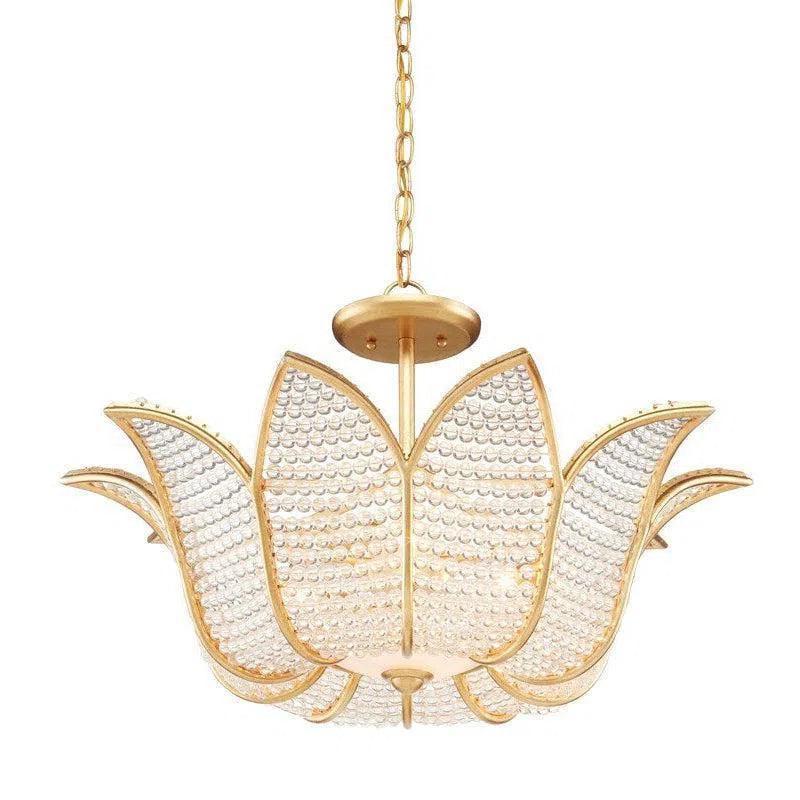 Gold Leaf Clear Bebe Chandelier Bunny Williams