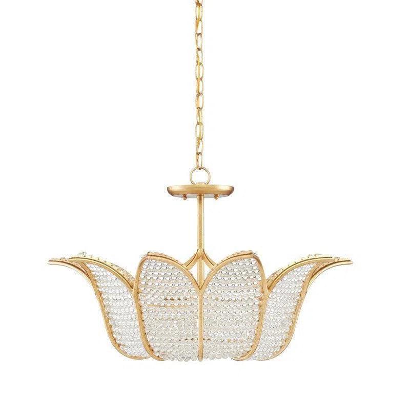 Gold Leaf Clear Bebe Chandelier Bunny Williams