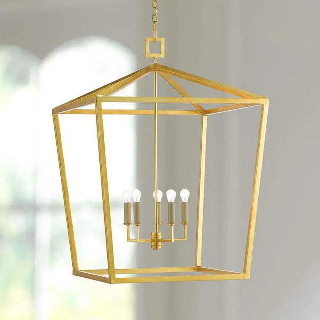 Gold Leaf Denison Gold Medium Lantern