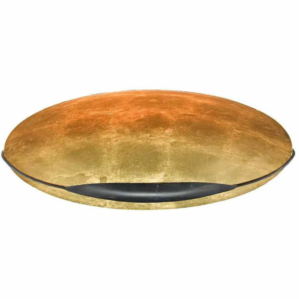 Gold Leaf French Black Pinders Flush Mount