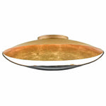 Gold Leaf French Black Pinders Flush Mount