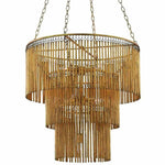 Gold Leaf Mantra Chandelier