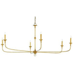 Gold Leaf Nottaway Gold Large Chandelier