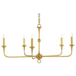 Gold Leaf Nottaway Gold Small Chandelier