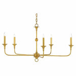 Gold Leaf Nottaway Gold Small Chandelier