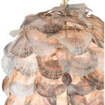 Gold Leaf Painted Gold Natural Shell Cruselle Pendant