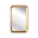 Gold Shellebrations Creamy Cabebe Shell Frame Wall Mirror