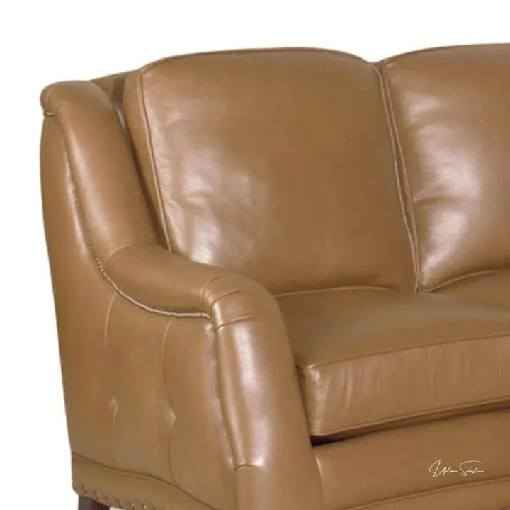 Goldberg 3 Seater Leather Couch Benchmade the USA - LOOMLAN - Uptown Sebastian - Sofas & Loveseats