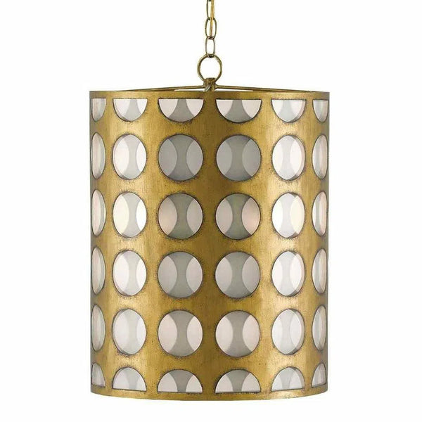 Golden Lighting Pendant Brass Opaque Go-Go Pendant Pendants LOOMLAN By Currey & Co