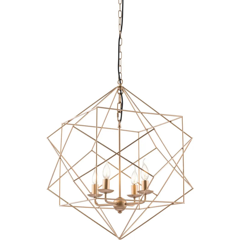 Golden Pendant Penta Ceiling Lamp Gold