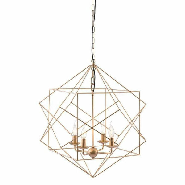 Golden Pendant Penta Ceiling Lamp Gold