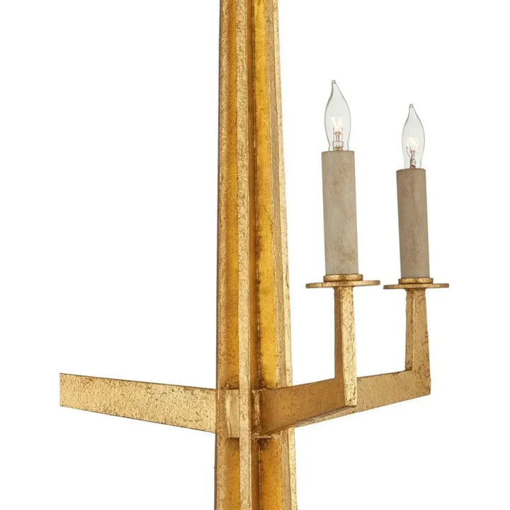 38 in. Goldfinch Iron Gold Chandelier - LOOMLAN - Currey & Co - Chandeliers
