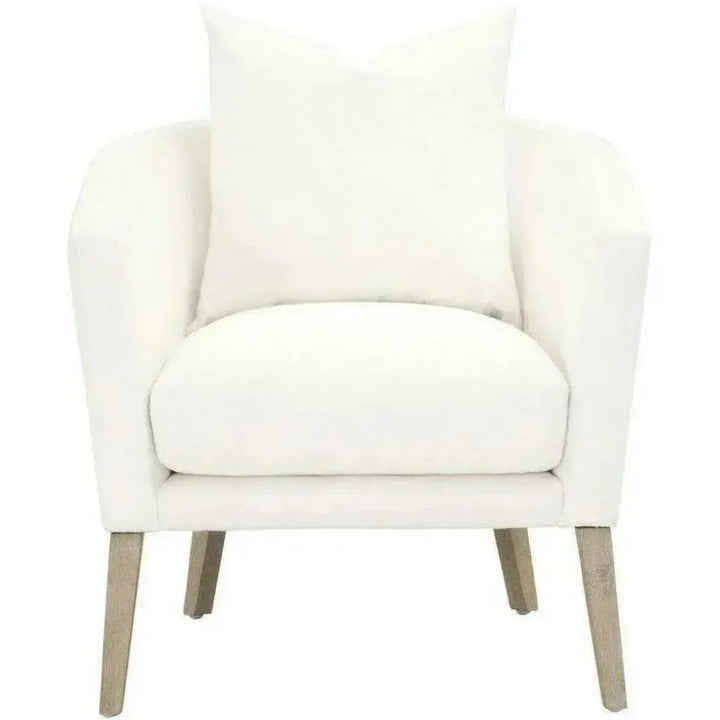 Gordon Club Chair LiveSmart White Natural Gray Oak - LOOMLAN - Essentials For Living - Accent Chairs