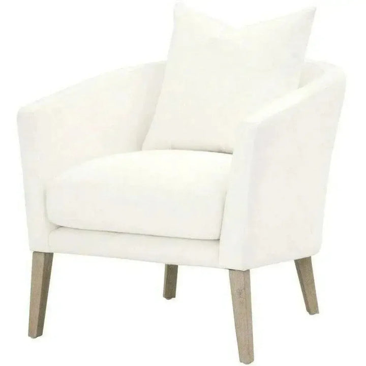 Gordon Club Chair LiveSmart White Natural Gray Oak - LOOMLAN - Essentials For Living - Accent Chairs