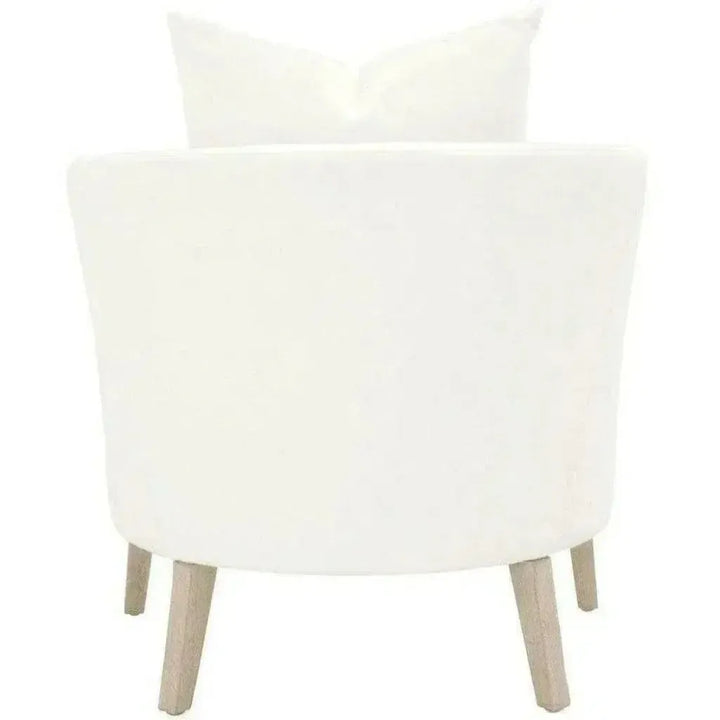 Gordon Club Chair LiveSmart White Natural Gray Oak - LOOMLAN - Essentials For Living - Accent Chairs