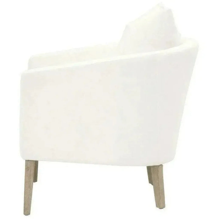 Gordon Club Chair LiveSmart White Natural Gray Oak - LOOMLAN - Essentials For Living - Accent Chairs