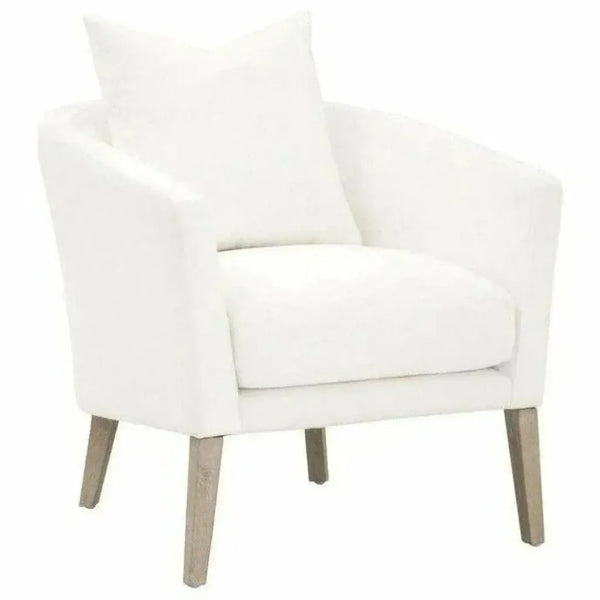 Gordon Club Chair LiveSmart White Natural Gray Oak - LOOMLAN - Essentials For Living - Accent Chairs
